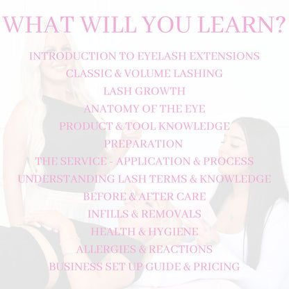 2 Day In-Person Lash Masterclass